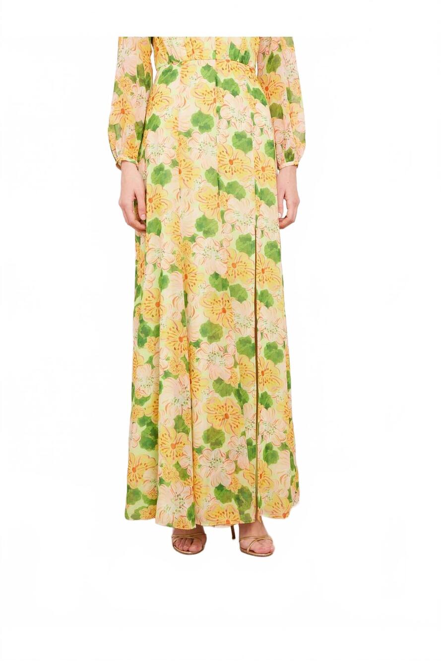 NEW SALONI jaclyn long dress in windflower mint - Picture 6 of 6